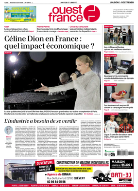 Cover of Ouest France (Loudeac / Rostrenen)