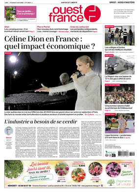 Cover of Ouest France (Nord-Finistere)