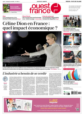 Cover of Ouest France (Redon / Pays de Vilaine)