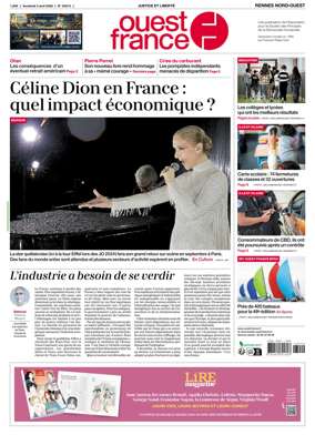 Cover of Ouest-France (Rennes Nord-Ouest)