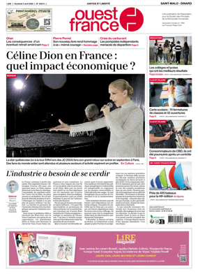 Cover of Ouest France (Saint-Malo)