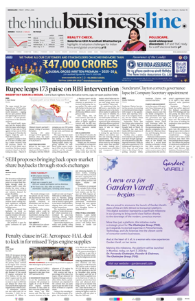 Cover of BusinessLine (Bangalore)