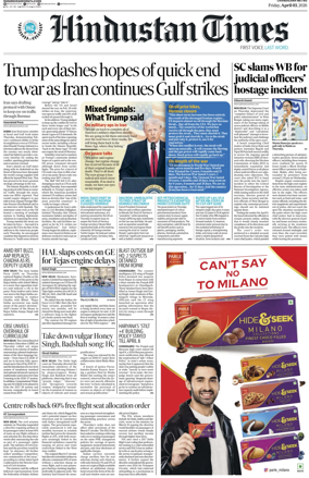 Cover of Hindustan Times (Chandigarh)