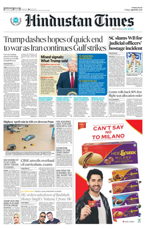 Cover of Hindustan Times Thane