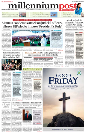 Cover of Millennium Post (Kolkata)
