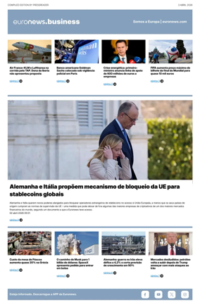 Cover of Euronews Business (Portuguese)