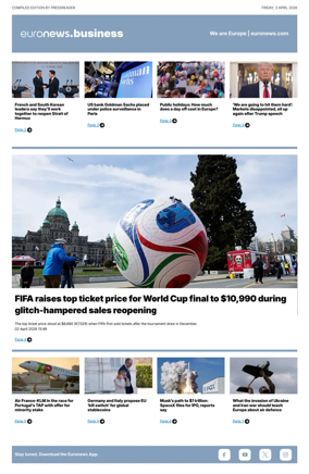 Cover of Euronews Business