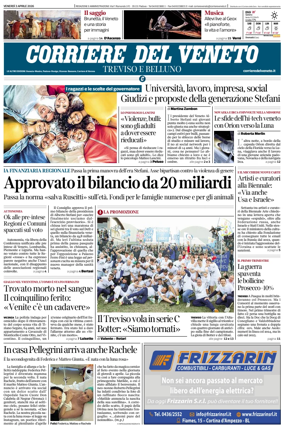 Cover of Corriere del Veneto (Treviso e Belluno)