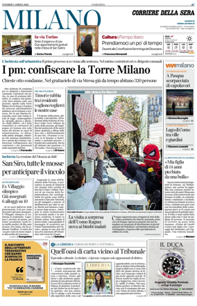 Cover of Corriere della Sera (Milano)