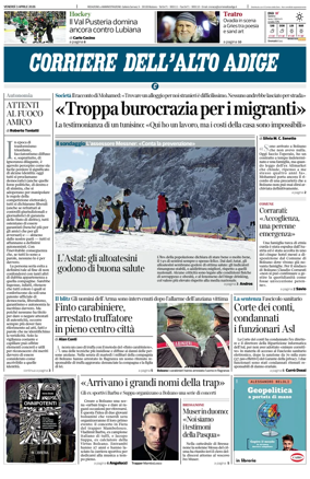 Cover of Corriere dell'Alto Adige