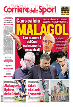 Cover of Corriere dello Sport (Lazio)