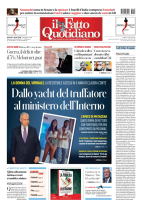 Cover of Il Fatto Quotidiano