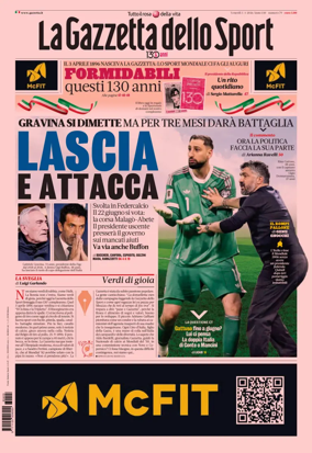 Cover of La Gazzetta dello Sport - Milano