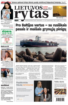 Cover of Lietuvos Rytas
