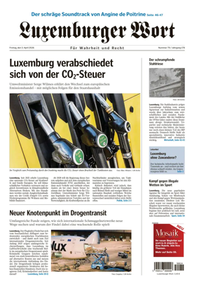 Cover of Luxemburger Wort
