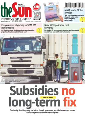 Cover of The Sun (Malaysia)