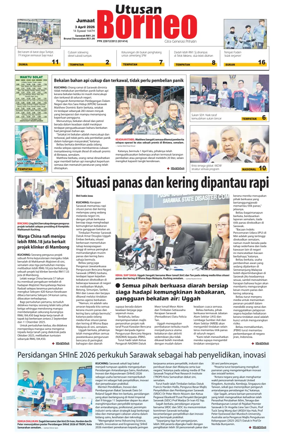 Cover of Utusan Borneo (Sarawak)