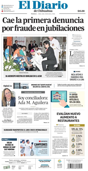 Cover of El Diario de Chihuahua