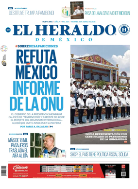 Cover of El Heraldo de Mexico
