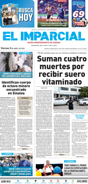 Cover of El Imparcial