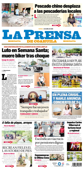Cover of La Prensa de Coahuila