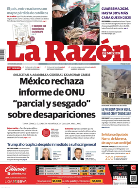 Cover of La Razon de Mexico