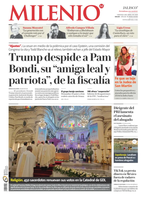 Cover of Milenio Jalisco