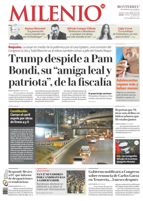 Cover of Milenio Monterrey