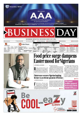 Cover of Business Day (Nigeria)