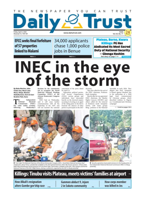 Cover of Daily Trust
