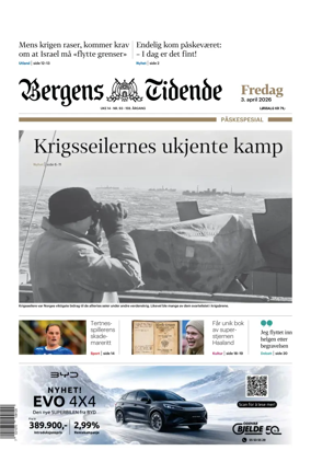 Cover of Bergens Tidende