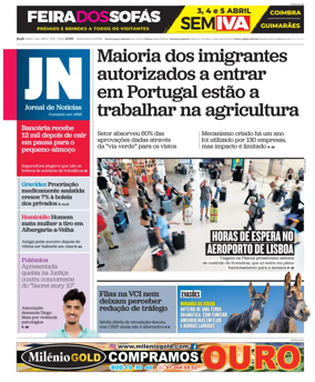 Cover of Jornal de Noticias