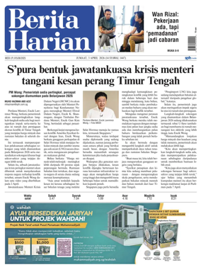 Cover of Berita Harian