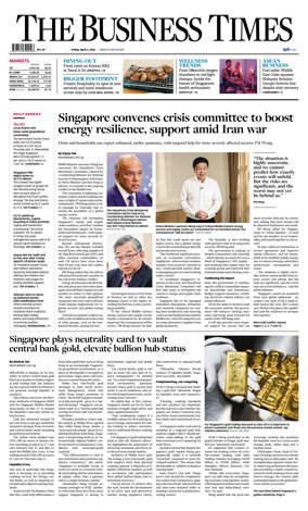 Cover of The Business Times