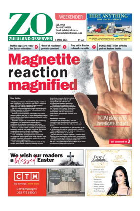 Cover of Zululand Observer - Weekender