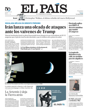Cover of El Pais Madrid