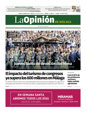 Cover of La Opinion de Malaga