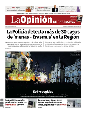 Cover of La Opinion de Murcia (Cartagena)