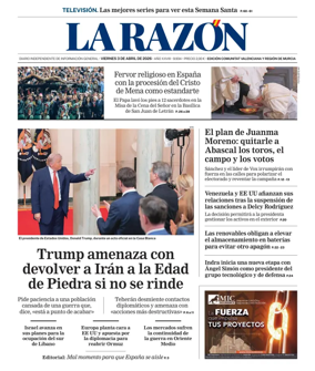 Cover of La Razon (Levante)