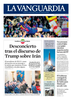 Cover of La Vanguardia