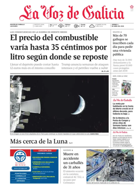 Cover of La Voz de Galicia (Carballo)