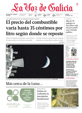 Cover of La Voz de Galicia (Deza)