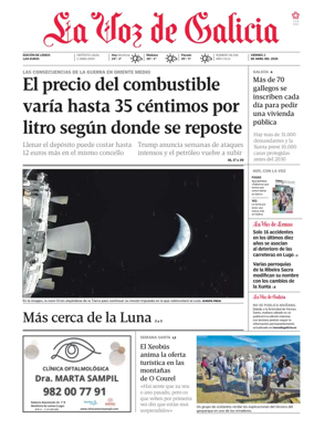 Cover of La Voz de Galicia (Monforte)