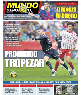 Cover of Mundo Deportivo (Bizkaia-Araba)