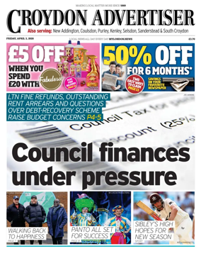 Cover of Croydon Advertiser