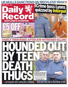 Cover of Daily Record