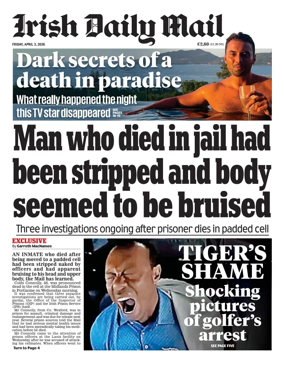 Cover of Irish Daily Mail