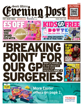 Cover of South Wales Evening Post