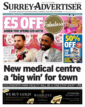 Cover of Surrey Advertiser