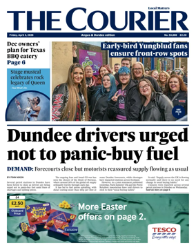 Cover of The Courier & Advertiser (Angus and Dundee)